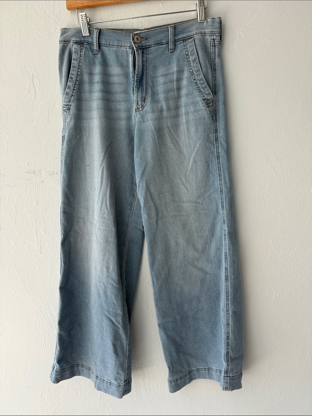 Nine West Light Blue Wide Leg Denim Jeans